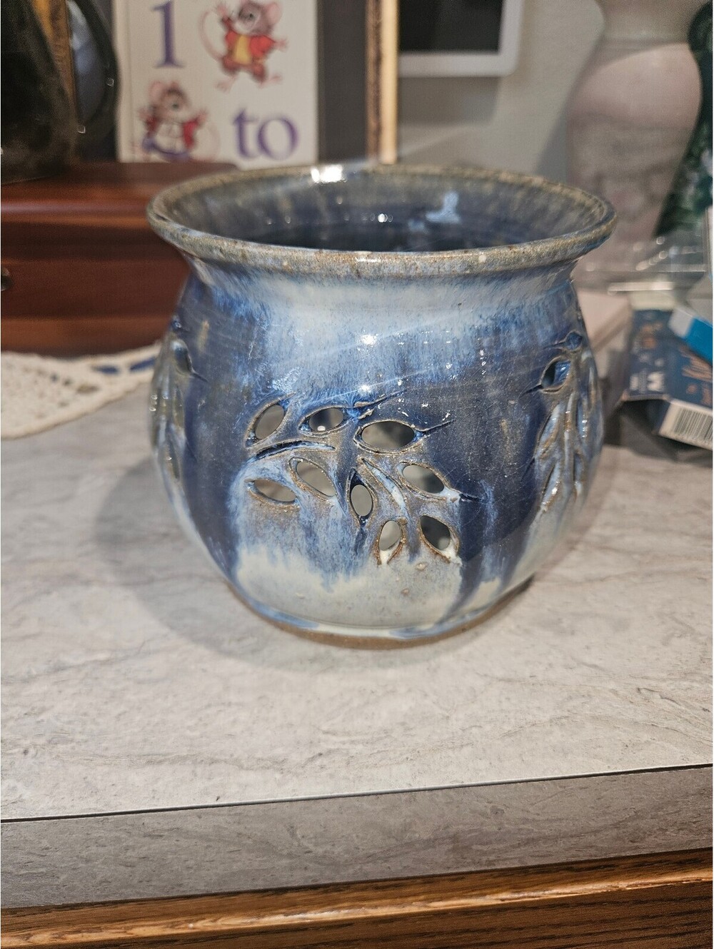 Handmade pottery vase